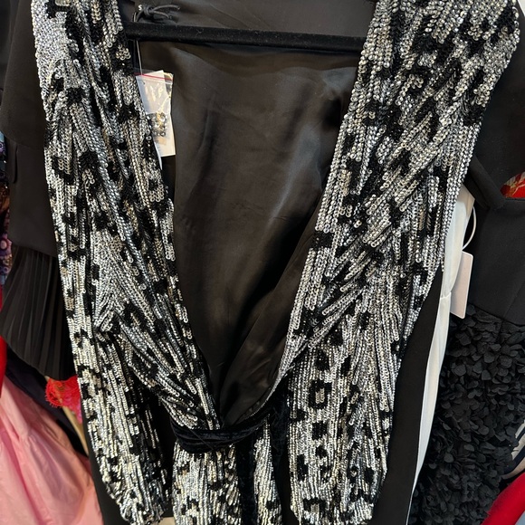 Retrofete nwt s sequin wrap dress - Picture 4 of 4